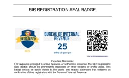 BIR Registration Seal Badge